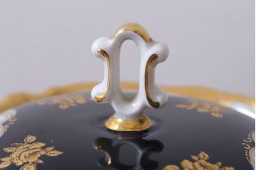 アンティーク雑貨　中古　REICHENBACH(ライヒェンバッハ)キャンディーディッシュ(ポット・菓子器)(洋食器)