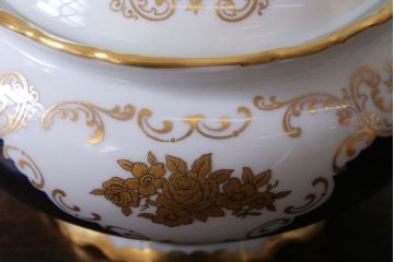 アンティーク雑貨　中古　REICHENBACH(ライヒェンバッハ)キャンディーディッシュ(ポット・菓子器)(洋食器)