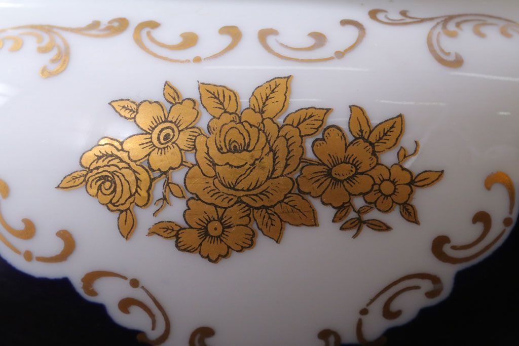 アンティーク雑貨　中古　REICHENBACH(ライヒェンバッハ)キャンディーディッシュ(ポット・菓子器)(洋食器)