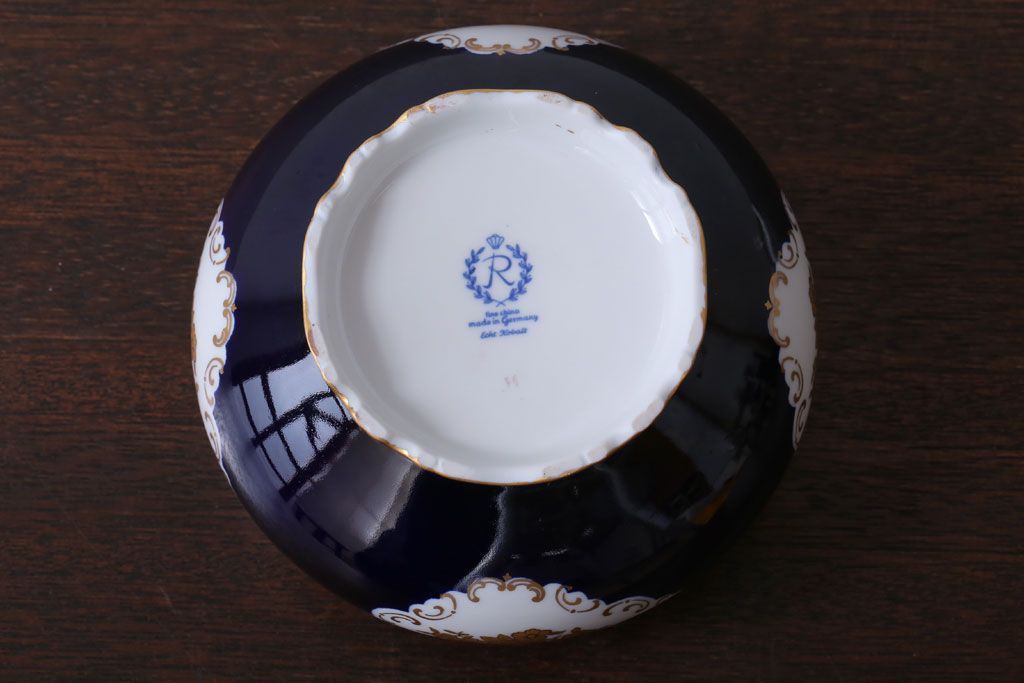 アンティーク雑貨　中古　REICHENBACH(ライヒェンバッハ)キャンディーディッシュ(ポット・菓子器)(洋食器)