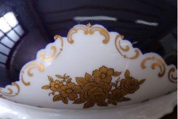 アンティーク雑貨　中古　REICHENBACH(ライヒェンバッハ)キャンディーディッシュ(ポット・菓子器)(洋食器)