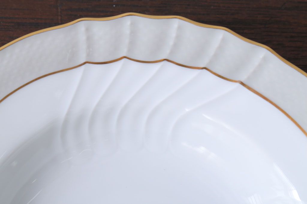 アンティーク雑貨　イタリアRichard Ginori(リチャードジノリ)　VECCHIO GRACE(ベッキオグレース)　スープ皿2枚(洋食器)
