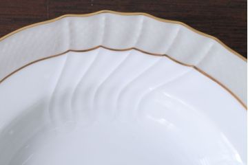 アンティーク雑貨　イタリアRichard Ginori(リチャードジノリ)　VECCHIO GRACE(ベッキオグレース)　スープ皿2枚(洋食器)