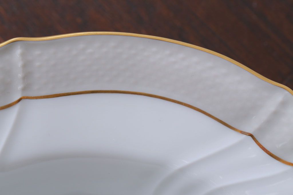 アンティーク雑貨　イタリアRichard Ginori(リチャードジノリ)　VECCHIO GRACE(ベッキオグレース)　スープ皿2枚(洋食器)