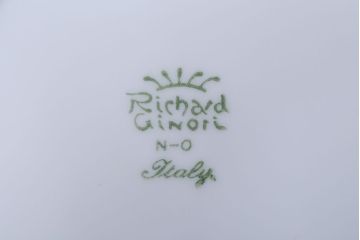 アンティーク雑貨　イタリアRichard Ginori(リチャードジノリ)　VECCHIO GRACE(ベッキオグレース)　スープ皿2枚(洋食器)