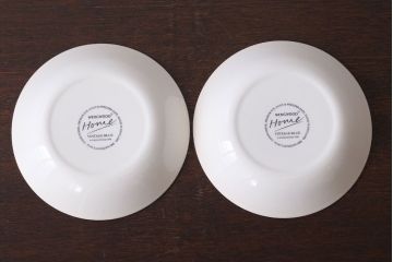 アンティーク雑貨　中古　イギリスWedgwood(ウェッジウッド) vintageblue(ビンテージブルー)深皿2枚(洋食器)
