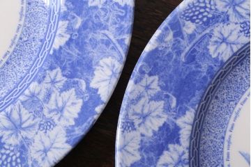 アンティーク雑貨　中古　イギリスWedgwood(ウェッジウッド) vintageblue(ビンテージブルー) 皿2枚(洋食器)