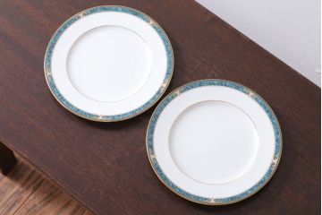 アンティーク雑貨　中古　ノリタケ(Noritake) エセックスコート　プレート2枚(洋食器)