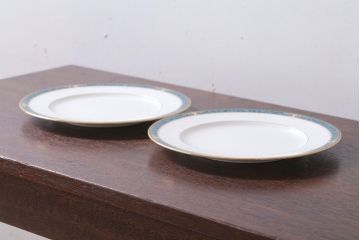 アンティーク雑貨　中古　ノリタケ(Noritake) エセックスコート　プレート2枚(洋食器)