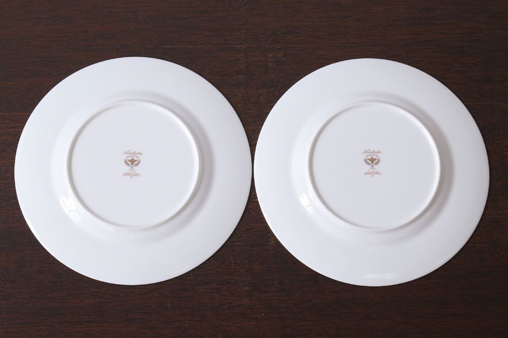 アンティーク雑貨　中古　ノリタケ(Noritake) エセックスコート　プレート2枚(洋食器)