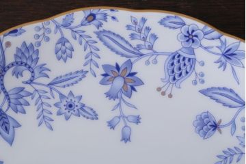 アンティーク雑貨　中古　ノリタケ(Noritake) ブルーソレンティーノ　パーティプレート(洋食器)