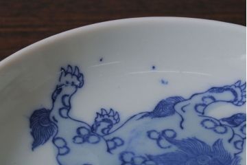 アンティーク雑貨　古民具・骨董　大正〜昭和初期!唐獅子牡丹　小皿3枚(伊万里)