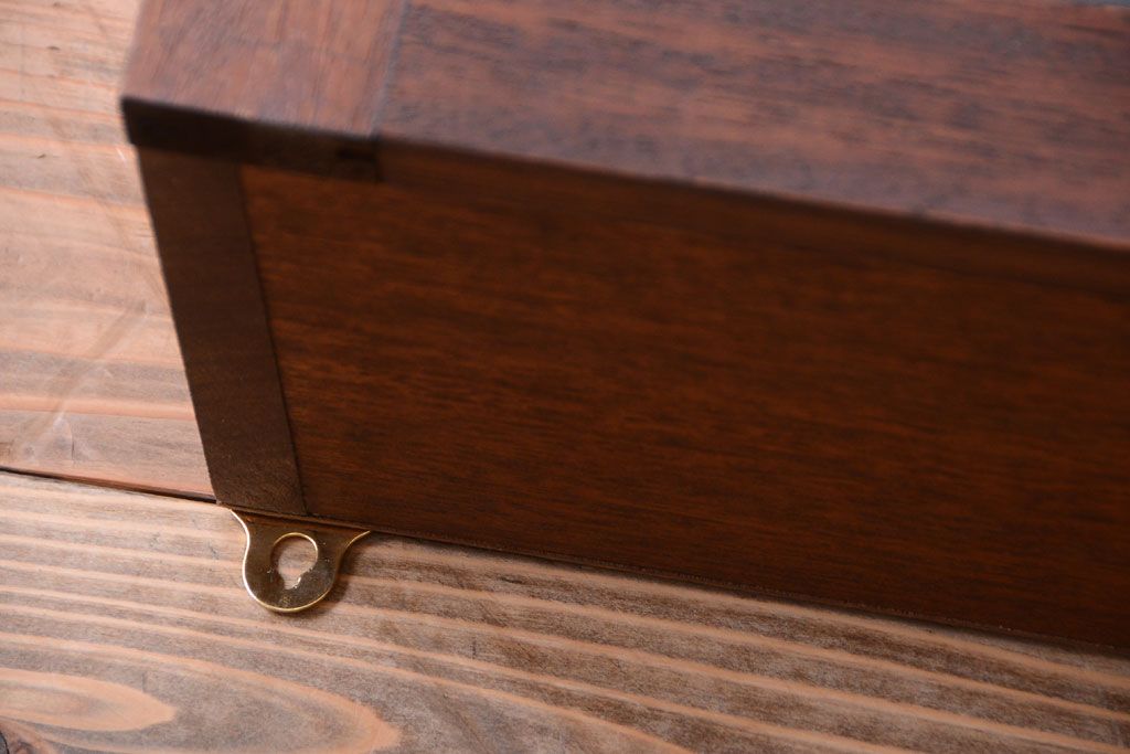 アンティーク家具　アンティーク　古い木製のお洒落な縦型壁掛け戸棚