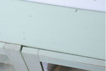 アンティーク家具　アンティークペイント　壁掛けキャビネット(収納棚)(2)
