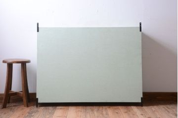 アンティーク家具　アンティークペイント　壁掛けキャビネット(収納棚)(2)