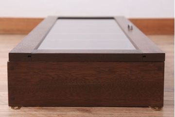 アンティーク家具　アンティーク　古い木製のお洒落な縦型壁掛け戸棚(2)