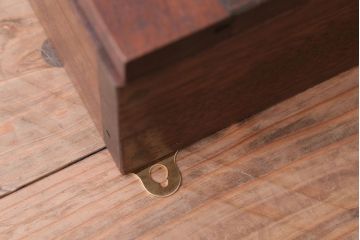 アンティーク家具　アンティーク　古い木製のお洒落な縦型壁掛け戸棚(2)