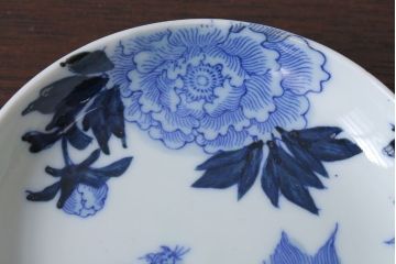 アンティーク雑貨　古民具・骨董　大正〜昭和初期!唐獅子牡丹　小皿5枚(伊万里)