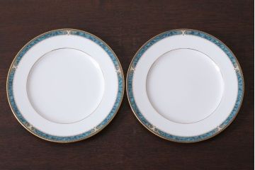 アンティーク雑貨　中古　ノリタケ(Noritake) エセックスコート　プレート2枚(洋食器)(2)