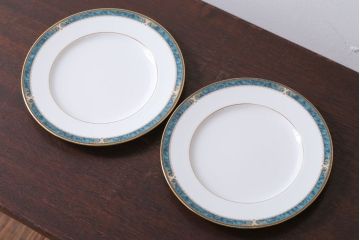 アンティーク雑貨　中古　ノリタケ(Noritake) エセックスコート　プレート2枚(洋食器)(2)