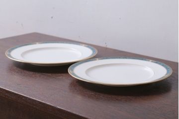 アンティーク雑貨　中古　ノリタケ(Noritake) エセックスコート　プレート2枚(洋食器)(2)