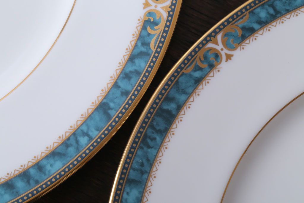 アンティーク雑貨　中古　ノリタケ(Noritake) エセックスコート　プレート2枚(洋食器)(2)