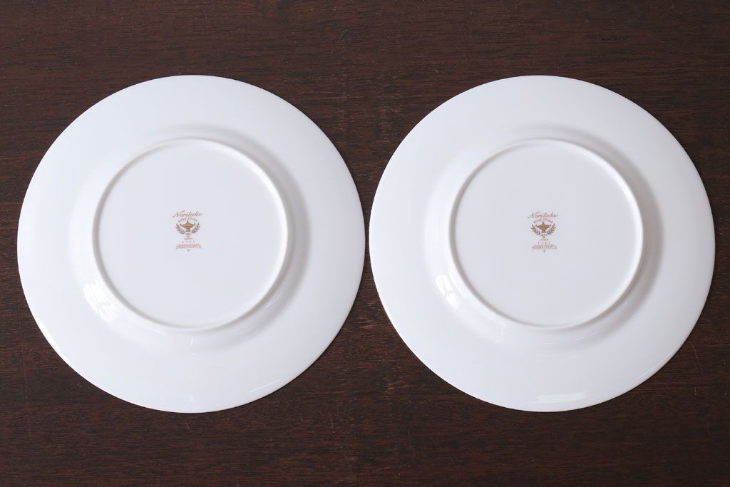 アンティーク雑貨　中古　ノリタケ(Noritake) エセックスコート　プレート2枚(洋食器)(2)