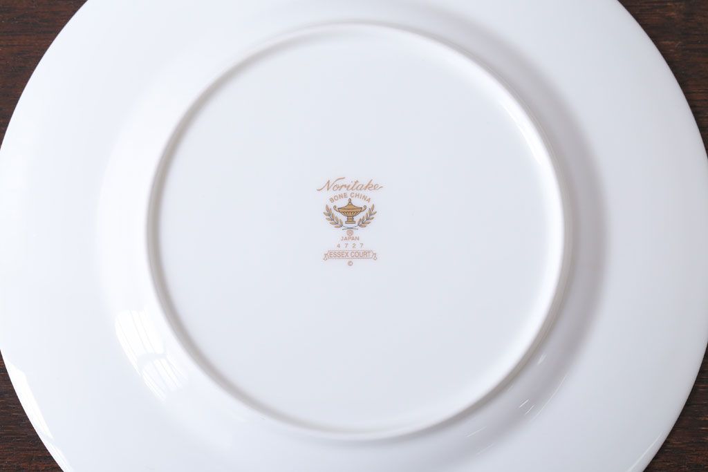アンティーク雑貨　中古　ノリタケ(Noritake) エセックスコート　プレート2枚(洋食器)(2)