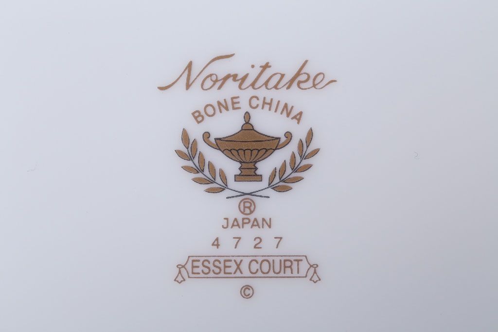 アンティーク雑貨　中古　ノリタケ(Noritake) エセックスコート　プレート2枚(洋食器)(2)