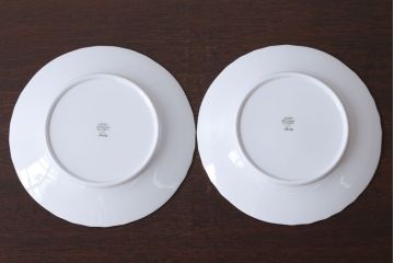 アンティーク雑貨　中古　イタリアRichard Ginori(リチャードジノリ)　ベッキオグレース　プレート2枚セット(洋食器)