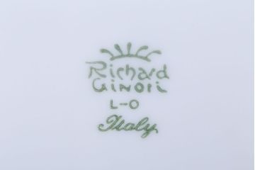 アンティーク雑貨　中古　イタリアRichard Ginori(リチャードジノリ)　ベッキオグレース　プレート2枚セット(洋食器)
