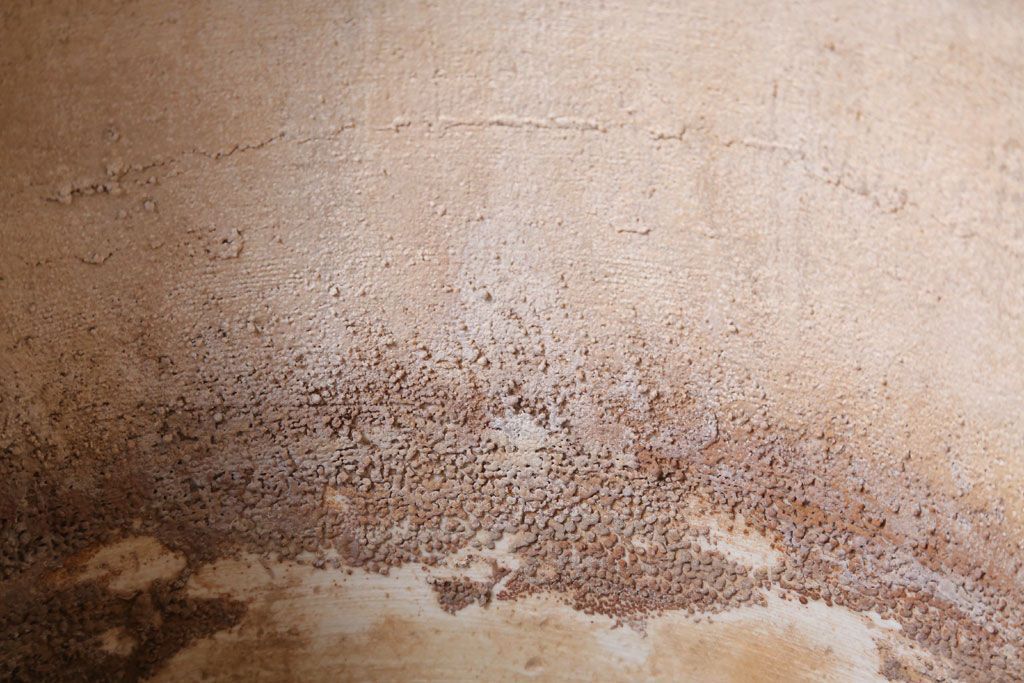 アンティーク雑貨　古民具・骨董　山水図　アンティーク瀬戸火鉢