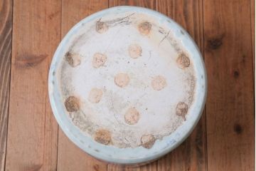 アンティーク雑貨　古民具・骨董　山水図　アンティーク瀬戸火鉢