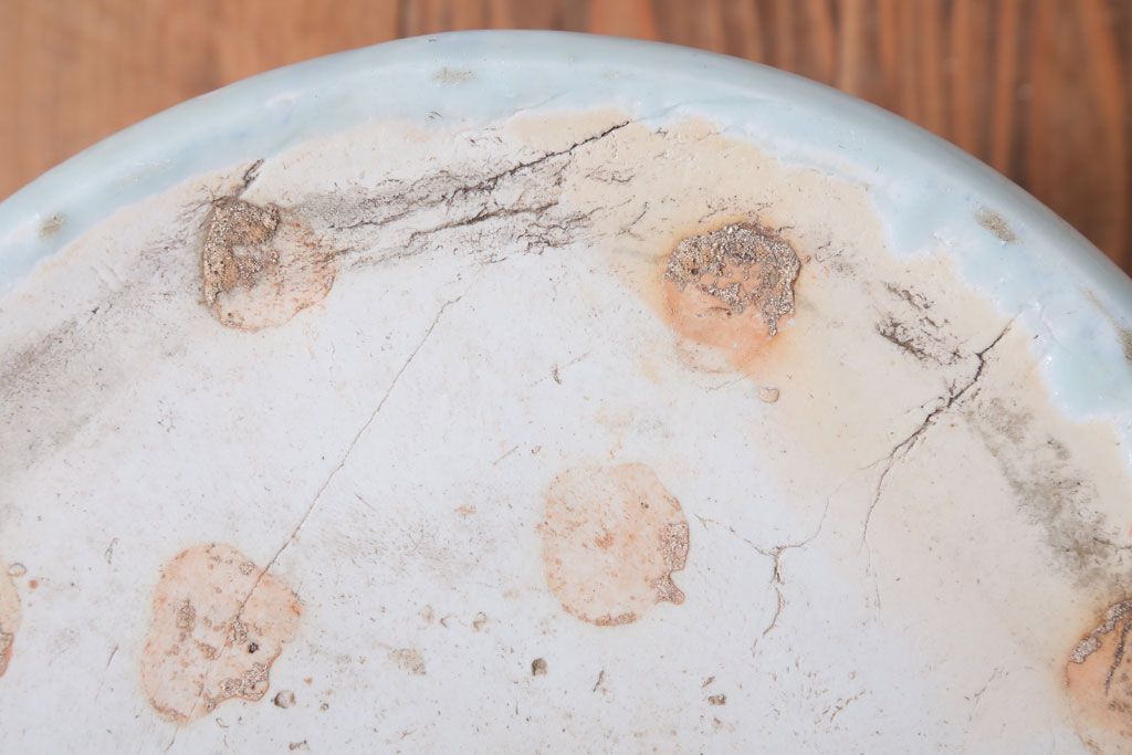 アンティーク雑貨　古民具・骨董　山水図　アンティーク瀬戸火鉢