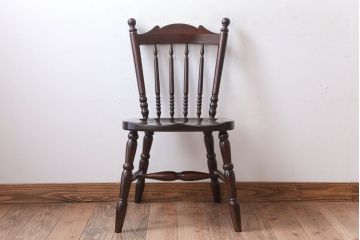ビンテージ品　松本民芸家具　16型　スピンドルチェア(2)
