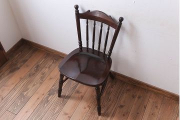 ビンテージ品　松本民芸家具　16型　スピンドルチェア(2)