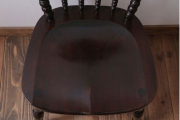 ビンテージ品　松本民芸家具　16型　スピンドルチェア(2)