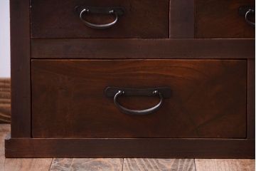 アンティーク家具　古民具・骨董　鏡板玉杢材!アンティーク戸棚(収納棚)