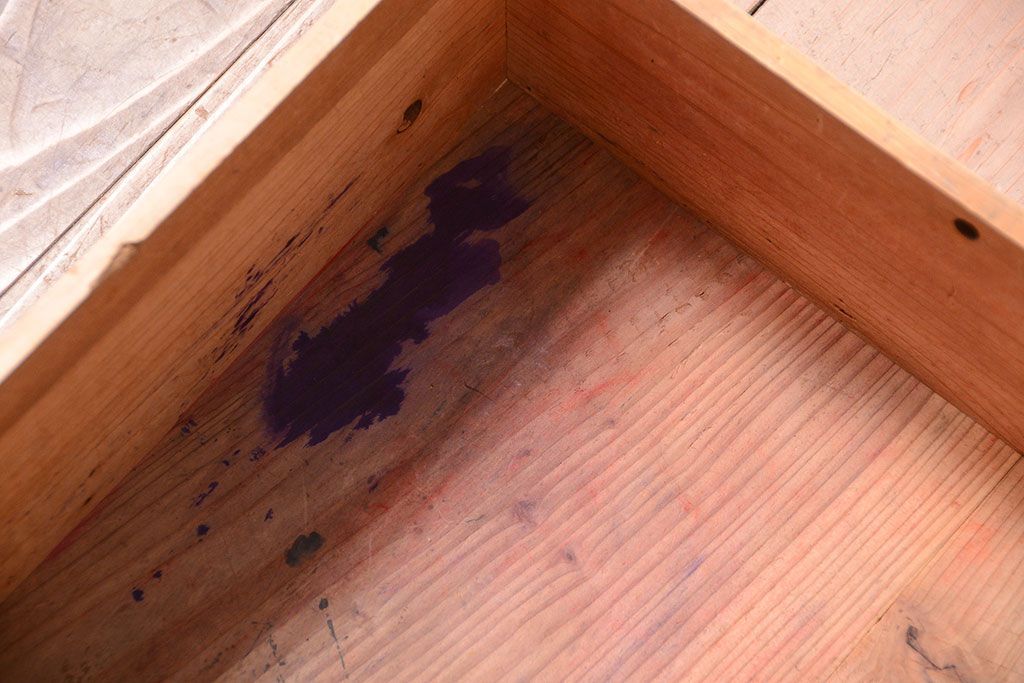 アンティーク家具　古民具・骨董　鏡板玉杢材!アンティーク戸棚(収納棚)