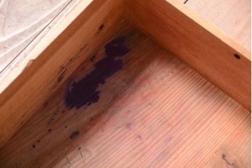 アンティーク家具　古民具・骨董　鏡板玉杢材!アンティーク戸棚(収納棚)