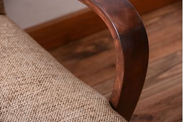 レトロ家具　アンティーク　シンプルでレトロなアームソファ(2)