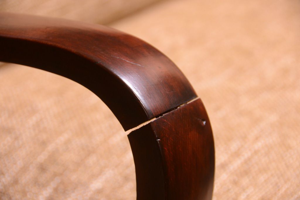 レトロ家具　アンティーク　シンプルでレトロなアームソファ(2)