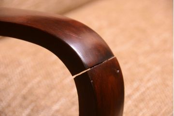 レトロ家具　アンティーク　シンプルでレトロなアームソファ(2)