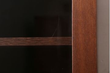 アンティーク家具　和製アンティーク　古材製!扉付きマス目棚(収納棚)