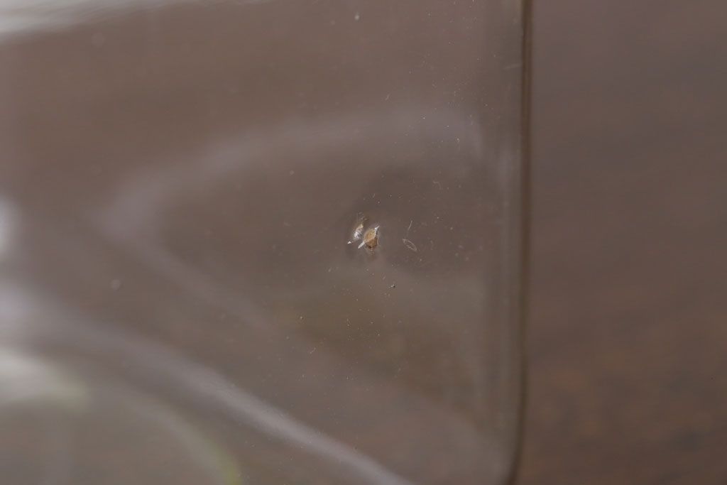 アンティーク雑貨　昭和レトロ　古い駄菓子屋のアンティークガラス瓶(ビン)2個セット