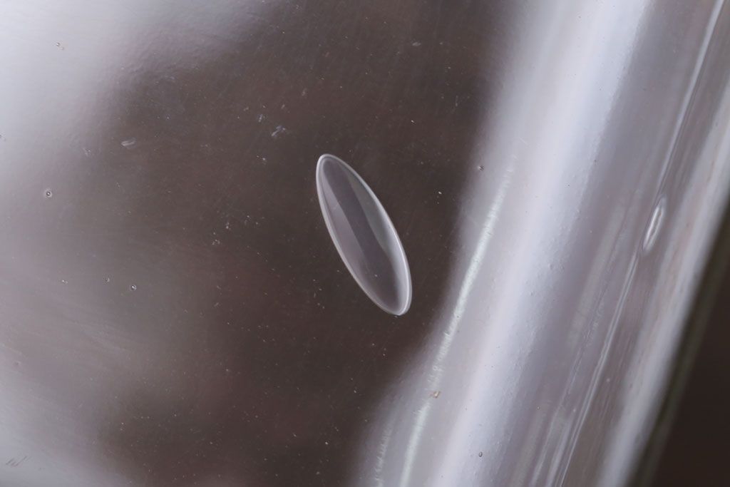 アンティーク雑貨　昭和レトロ　古い駄菓子屋のアンティークガラス瓶(ビン)2個セット