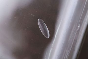 アンティーク雑貨　昭和レトロ　古い駄菓子屋のアンティークガラス瓶(ビン)2個セット