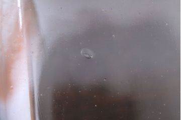 アンティーク雑貨　昭和レトロ　古い駄菓子屋のアンティークガラス瓶(ビン)2個セット(2)