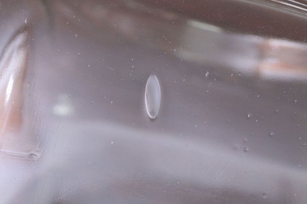 アンティーク雑貨　昭和レトロ　古い駄菓子屋のアンティークガラス瓶(ビン)2個セット(2)