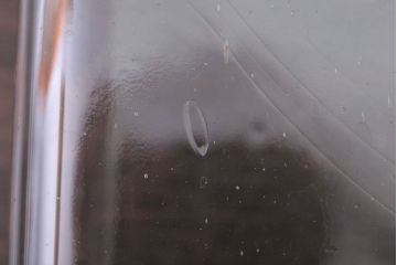 アンティーク雑貨　昭和レトロ　古い駄菓子屋のアンティークガラス瓶(ビン)2個セット(2)